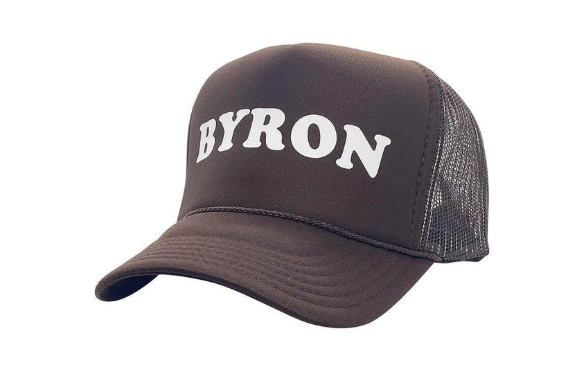 Byron Bay high crown trucker cap with mesh back and snapback  - Tropic Trucker Australia®